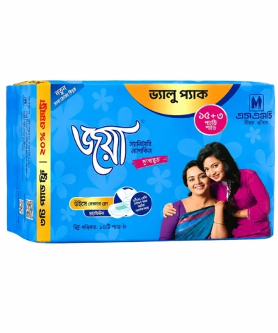 Joya Wings Regular Flow Sanitary Napkin (Panty System) -15 Pcs Pads
