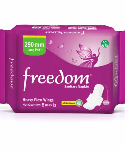 Freedom Heavy Flow Pads with Wings (Panty System) – 8 Pcs Pads