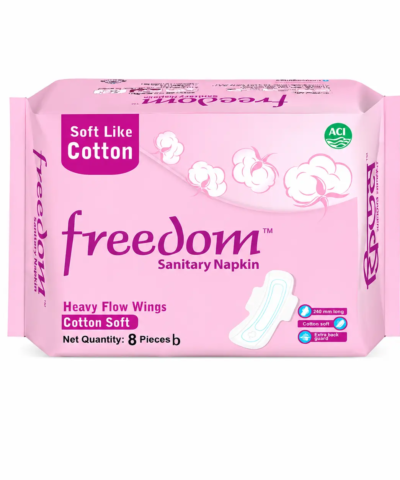 Freedom Heavy Flow Cotton (Panty System) – 8 Pcs Pad