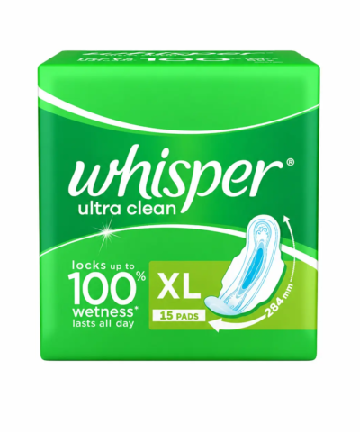 Whisper Ultra Clean XL (Panty System) – 15 Pcs Pad